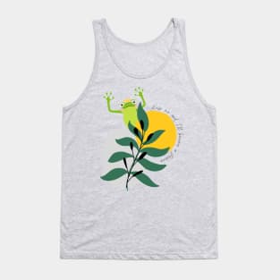 Cute Prince Frog quote design Tank Top